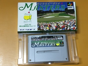 GN7-4 SFC スーパーファミコン 遥かなるオーガスタ2 マスターズ MASTERS 箱付　動作確認済み〇 セーブ〇