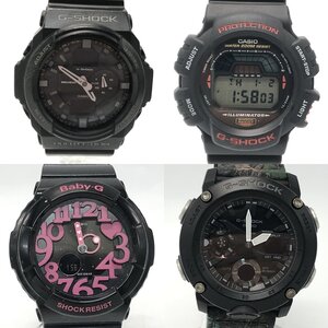 1円～ CASIO G-SHOCK 4点 まとめ セット 型番:DW-8700 GA-150 BGA-130 GA-2000 クォーツ 腕時計 【ジャンク・現状品】 [771-0102-N3]