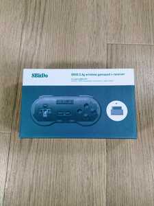 【C2407】送料無料 8BitDo SN30 2.4g wireless gamepad + receiver ( SFC スーパーファミコン ワイヤレス コントローラー クリア 空と鈴 )