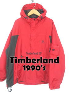 90s ティンバーランド ★ アノラックパーカー ジャケット XL ★ Timberland プルオーバー ナイロン メンズ オーバーサイズ フーディー Y2K