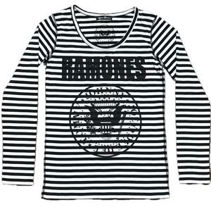 美品ヒスラモーンズ人気ボーダーロンＴシャツhystericglamourヒステリックグラマーRAMONESバンT