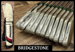 送料無料 名器 BRIDGESTONE ブリヂストン PROISME プロイズム GOLF CLUB ゴルフ クラブ アイアン 2番～SW 11本組 セット バッグ付き