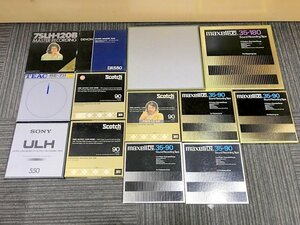 【動作未確認】TEAC RE-711 メタルリール maxell LN UD 35-90 180 オープンリールテープ 他 13個セット ティアック マクセル 1円~　S3968