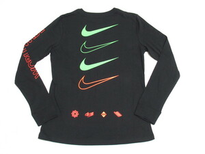 NIKE NSW WORLDWIDE 長袖 Tシャツ S ナイキ L/S ロンT スウッシュ ロゴ プリント CV9174-010