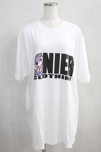 NieR Clothing / ちゃむちゃむ×ロゴCUTSEW XL 白 H-24-07-11-1023-PU-TO-KB-ZT312