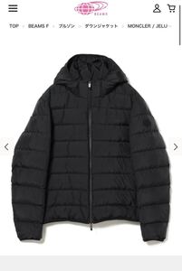 MONCLER / JELUZ フーデッド ダウンジャケット MONCLER ダウンジャケット モンクレール ブラック