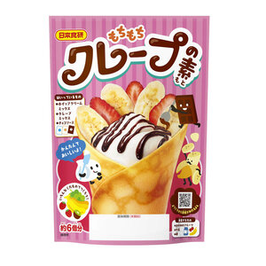 もちもちクレープの素 フライパンで簡単調理 日本食研 約６個分/6048ｘ３袋セット/卸/送料無料