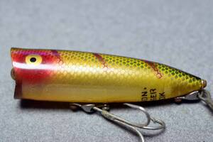 CHUGGER SPOOK ,HEDDON,　オールドチャガー　,　へドン、約30年前米国から購入　首割　蒐集家向け：；傷大