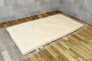 trok548 丸川 羊毛敷布団 MO-W 15S 多層式健康パッド RAYER PAD 100×200cm ふとん 布団 毛100% 寝具 シングルサイズ 険(マット