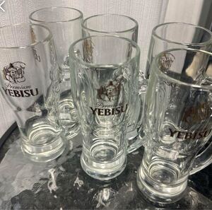 YEBISU エビス　ビールジョッキ ビアジョッキ　生ジョッキ　6個セット