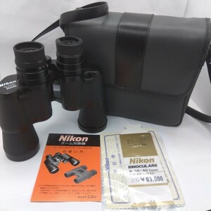 美品　Nikon ニコン BINOCULARS 8×-16×40 5.2° at 8× ZOOM　取説　ケース付き