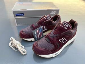 【EXPLORE BY SEA】海外限定 New Balance M1700DEA USA製 US7.5 25.5cm スエード アメリカ米国製 NB ワインレッド バーガンディ スニーカー