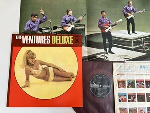 【68年REDWAX赤盤/ポスター付】THE VENTURES DELUXE 日本盤GATEFOLD LP LIBERTY/東芝音工 LP8310 ベンチャーズApacheCaravanPipeline