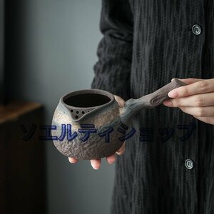 超人気★茶壺 一等品 手作り 茶壷 茶入 陶磁 煎茶道具 陶器 煎茶道具急須 常滑焼 茶器 茶道具 工芸品陶芸 容量：400ML