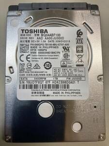 ★2.5インチ　SATA　1TB　東芝　MQ04ABF100　中古品★