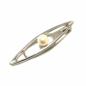 MIKIMOTO SILVER タイピン ネクタイピン パール 本真珠 アクセサリー シルバー ビジネス スーツ ミキモト