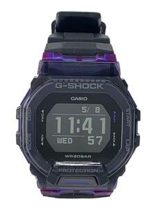 CASIO◆クォーツ腕時計_G-SHOCK/デジタル/ラバー/BLK/PUP