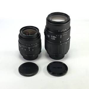 SIGMA 28-70mm F2.8-4 + 70-300mm F4-5.6 シグマ ズームレンズ 2点 セット ジャンク品 24M ヱMZ2