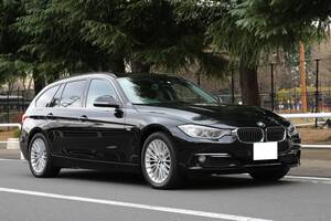 【超美車 ディーゼル】H26 BMW 320dツーリング ラグジュアリー【検令和9/1長期】黒革/iDriveナビ/Bカメラ/ドラレコ/ETC/Pushスタート/東京