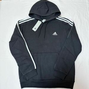 新品　定価6270円　アディダス　エッセンシャルズ フリース スリーストライプス　パーカー　XXL 2XL adidas 裏起毛　 スウェット　IB4028