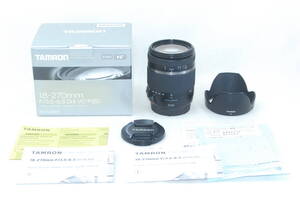 ★極美品★TAMRON タムロン 18-270mm F3.5-6.3 DiII VC PZD TS B008TSE CANON キャノンフード付き♪