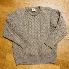 carraig  donn キャレイグドン アラン　ニット　セーター　ブラウン