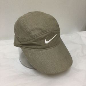 NIKE ナイキ × Stussy ステューシー Linen Fly Cap メンズ M/L リネン フライキャップ ベージュ 刺繍 689326