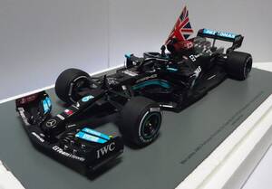 スパーク 1/18 メルセデス AMG ペトロナス W12 Eパフォーマンス No.44 2021 F1 イギリスGP ウィナー L.ハミルトン イギリス国旗付