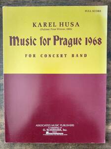 送料無料 吹奏楽楽譜 カレル・フサ：プラハのための音楽1968 試聴可 フルスコア プラハ1968年のための音楽