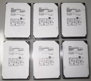 【ジャンク品】HGST 3.5インチHDD 8TB 6個セット SAS接続