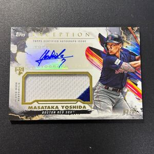 75枚限定 吉田正尚 2023 Topps Inception レリック 直筆サインカード ルーキーカード Masataka Yoshida Rookie Autograph MLBカード