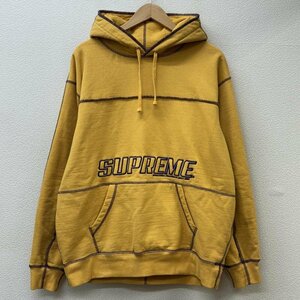 シュプリーム 22SS Coverstitch Hooded Sweatshirt カバーステッチ ロゴ プルオーバー フーディ スウェット パーカー パーカー M