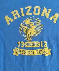 DISCUS ディスカス 半袖Tシャツ ブルーXL アリゾナインディアン