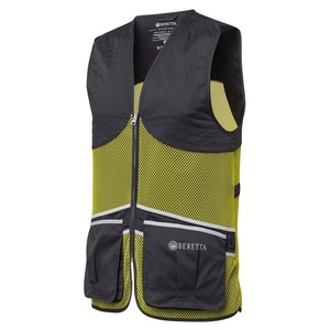 ベレッタ （夏用）フルメッシュ ベスト Sサイズ（グレー x イエロー）/Beretta Full Mesh Shooting Vest - Ice grey & Sulphur spring