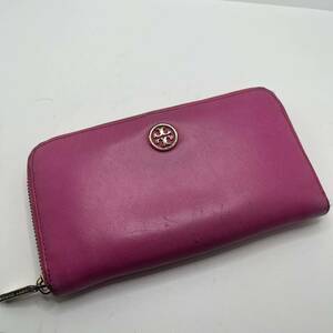 TORY BURCH トリーバーチ ラウンドファスナー 長財布 ピンク