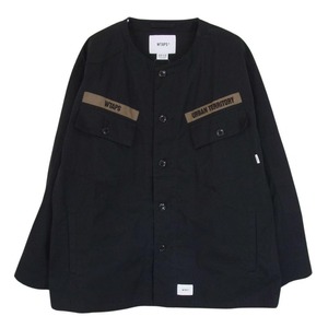 WTAPS ダブルタップス 20AW 202WVDT-SHM02 SCOUT LS COTTON WEATHER スカウト コットン ウェザー ノーカラー ジャケット【中古】