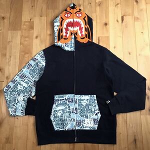 XXV CITIES CAMO タイガー パーカー Lサイズ ネイビー tiger full zip hoodie a bathing ape BAPE エイプ ベイプ アベイシングエイプ i488