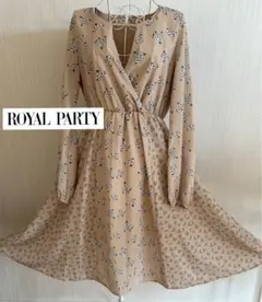 ROYAL PARTY ロイヤルパーティー 花柄 カシュクール ワンピース