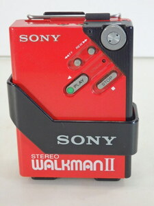 T-0149◇SONY ソニー STEREO WALKMANⅡ ウォークマンⅡ WM-2 ポータブル カッセト プレーヤー スタンド付き 作動未確認 ジャンク