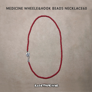 メディスン ホイール & フック ビーズ ネックレス60/ MEDICINE WHEELE&HOOK BEADS NECKLACE60