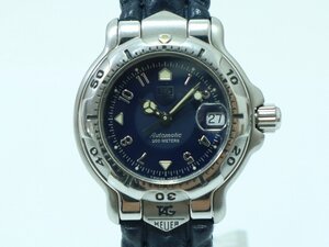 【1円スタート】TAG HEUER タグホイヤー 6000シリーズ 200M デイト 自動巻き WH2313 紺文字盤 レディース腕時計 1-A010Y/1/60P