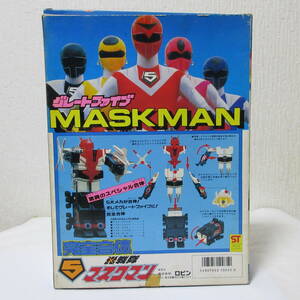 新品 昭和 スーパー戦隊 ロビン 塩ビ人形 光戦隊マスクマン 完全合体 グレートファイブ MASKMAN ミニプラ合体ロボット 玩具 おもちゃ