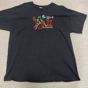 jazz new orleans tシャツ XL 刺繍　ジャズ　ニューオーリンズ