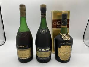 【未開栓】3本まとめ売り REMY MARTIN NAPOLEON レミーマルタン ナポレオン Hennessy ヘネシー ナポレオン 680ml 700ml 40% T241121