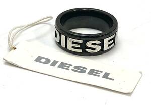 ディーゼル　DIESEL 黒銀　STEEL リング　16号　18679821