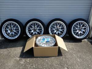 【BBS】１本新品RS-GT18インチアルミホイール【ヨコハマタイヤ】BluEarth-RV 215/45R18タイヤ4本セット☆ノア・ボクシー・エスクァイア・他