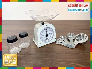 【福岡】キッチン スケール & 計量スプーン◆計量器具◆調味料入れ◆IKEA / ニトリ他◆モデルR展示品◆BR6621_Ts