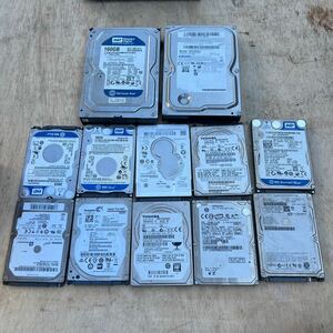 1円〜SATA HDD 12台まとめ 160〜1TB WD Blue 日立 TOSHIBA ジャンク