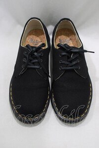 Dr.Martens （Getta Grip） / 3ホールシューズ UK5（約24ｃｍ） NATURAL CANVASブラック H-24-12-16-003-PU-SH-KB-ZH