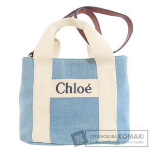 CHLOE クロエ 2WAY ハンドバッグ デニム レディース 中古